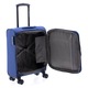 Troler Cabina Extensibil, Poliester/EVA, Cifru TSA, 4 Roti Duble, Gladiator, Siroco, MG 1010 - 55 cm, Bleumarin