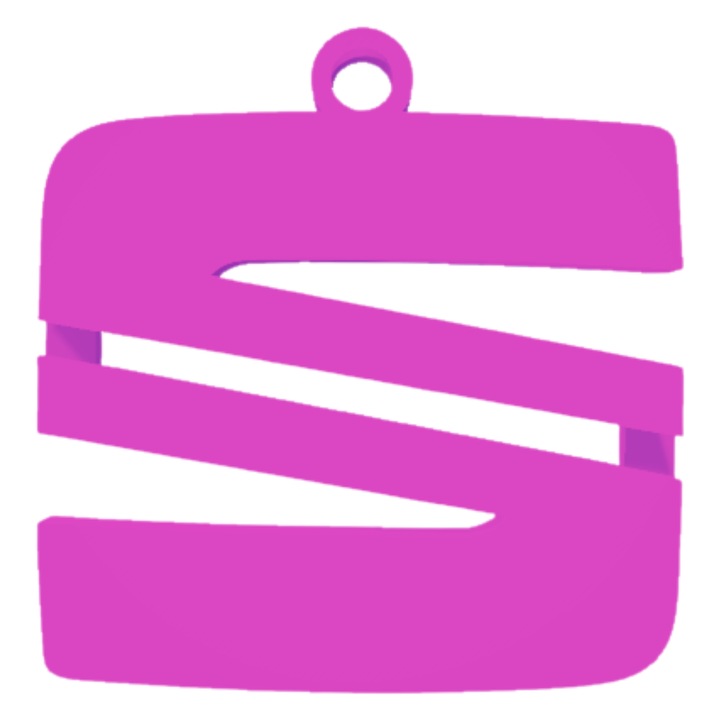 Breloc chei, "SEAT", 52X 50 mm mov deschis