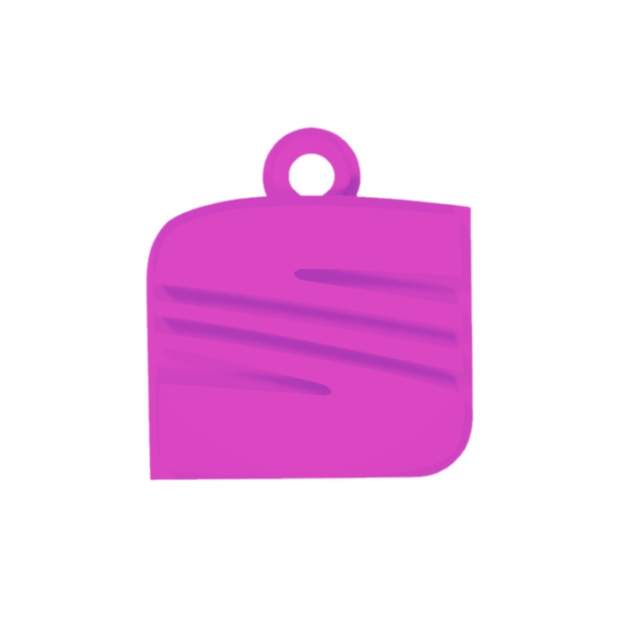 Breloc chei, "SEAT", 42X 39 mm mov deschis