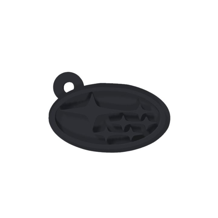 Breloc chei, "SUBARU", 27X 41 mm negru