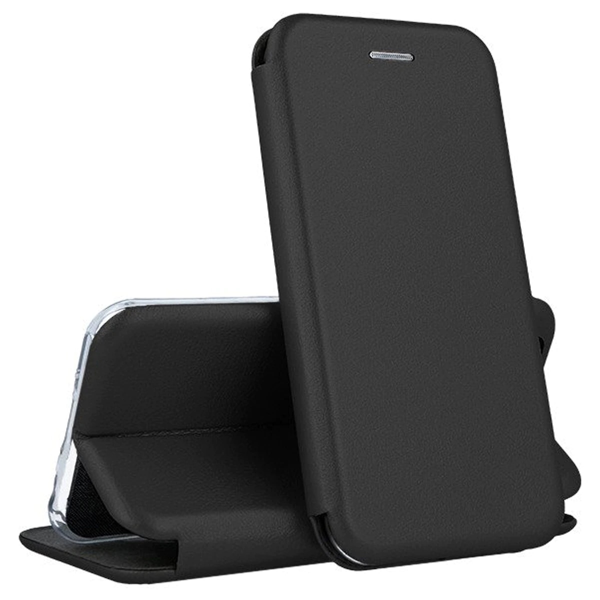 Husa pentru Samsung A35 5G de protectie Tip carte DaDen®, Suport card, Functie de Stand si Inchidere Magnetica, Protectie Sporita, Negru