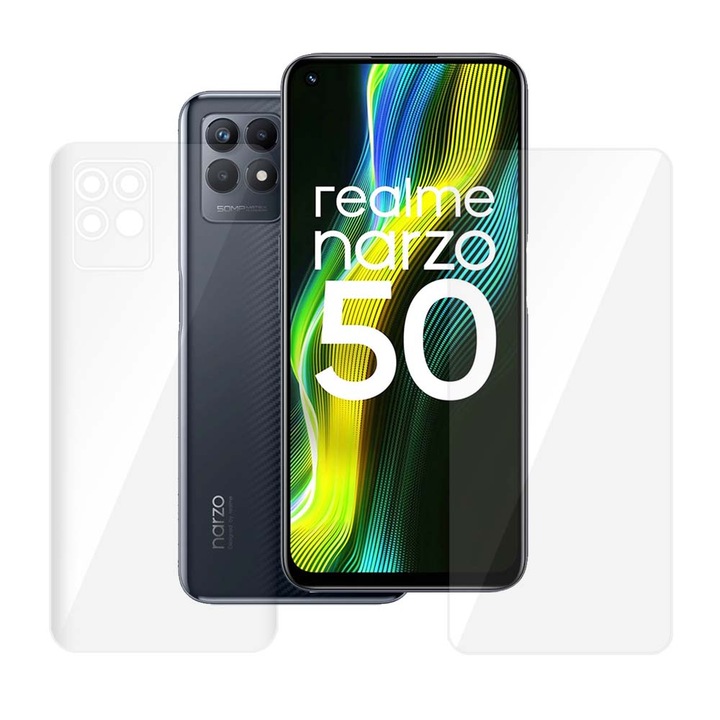 Комплект 2 фолиа SILKASE за Realme Narzo 50, защита на телефона, възобновяем силикон