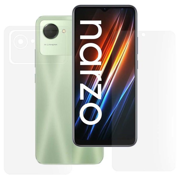 Комплект 2 матови фолиа SILKASE за Realme Narzo 50i Prime, защита на телефон, силикон