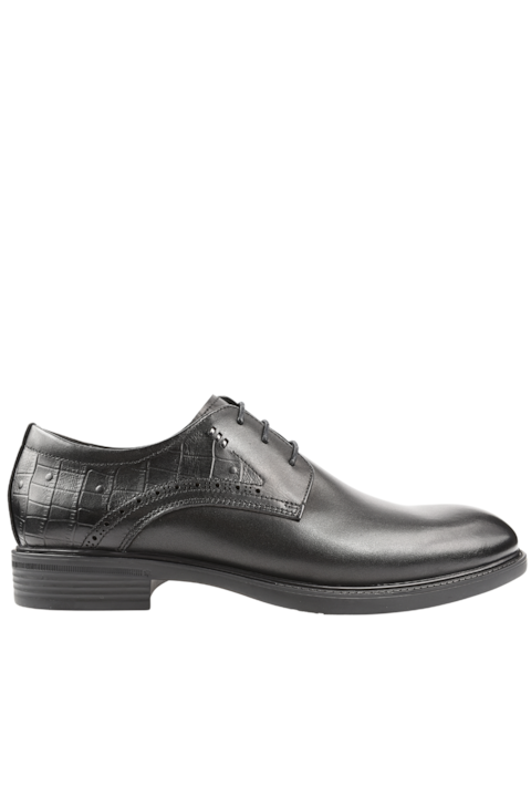 Pantofi eleganti, barbati, MELS, 1352 negru, piele naturala, Negru