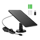Mini panou solar pentru alimentare camere, incarcare telefon, 10W 5V, NEXTLY, cablu 3m, conector micro-usb si adaptor tip c inclus, 175x120 mm, negru
