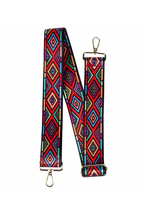 Curea pentru geanta de mana, Agrafka, model T-32, din bumbac, 135 CM, Multicolor