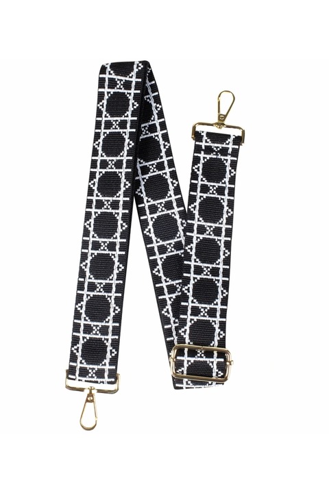 Curea pentru geanta de mana, Agrafka, model T-30, din bumbac, 135 CM, Multicolor