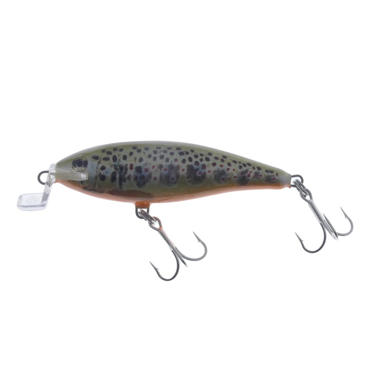 Vobler 3Stan B70F, 7cm, 7gr, Floating, Orange Belly Natural Trout, pentru pescuitul la avat, salau, stiuca si somn