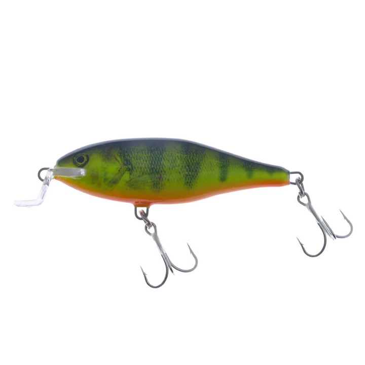 Vobler 3Stan S70F, 7cm, 7gr, Floating, Yellow Perch, pentru pescuitul la avat, salau, stiuca si somn
