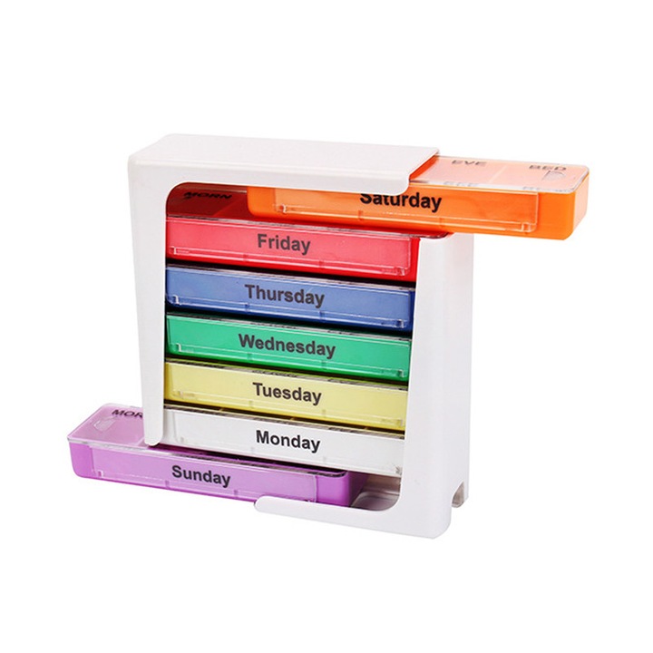 Organizator medicamente, VidFair, 28 Compartimente