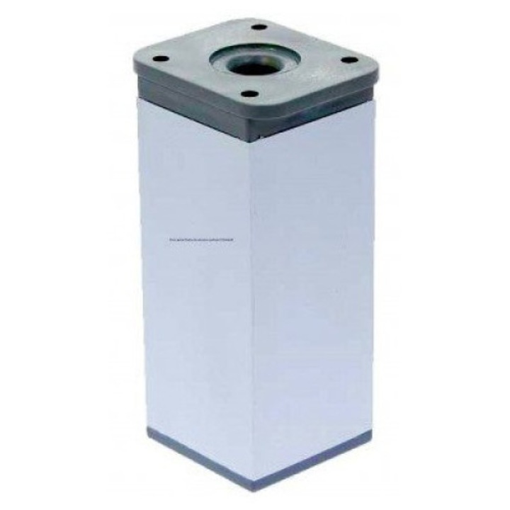 Picior patrat RICHIE din aluminiu H70X40X40, satinat