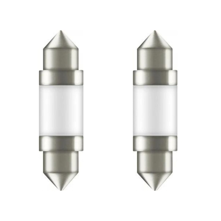 Pachet 2 blister becuri LED C5W 41MM 12V, White, 6000K