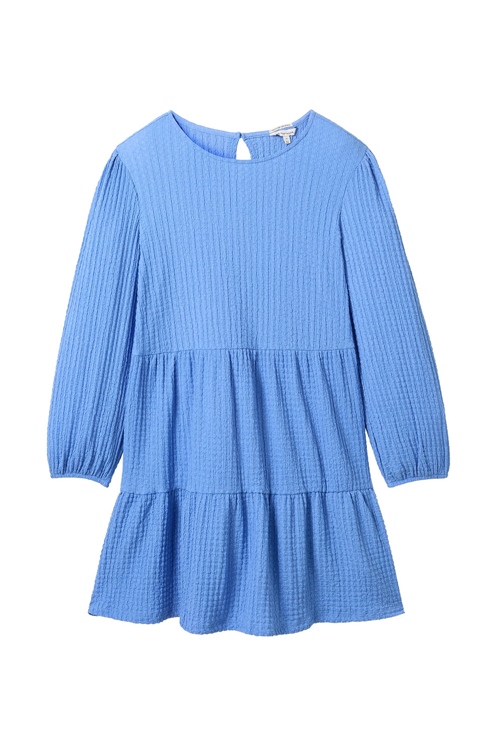 Tom Tailor, Rochie evazata si texturata, Albastru lavanda, 170 CM