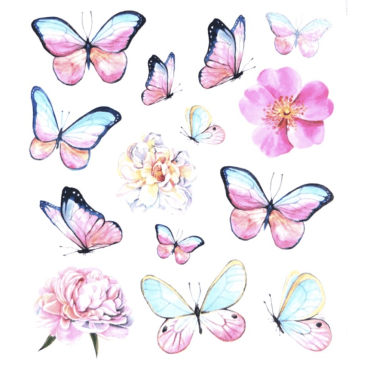 Tatuaj temporar, Flash Tattoos Romania, Joy Of Summer, rezistent la apa, aplicare rapida, 12x10, 5 cm, 1 Buc