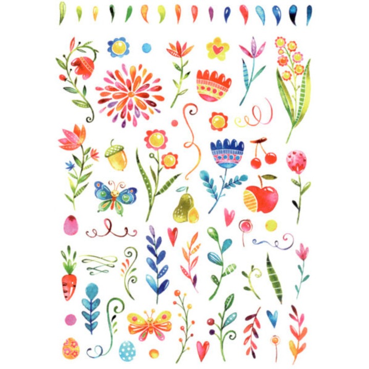 Tatuaj temporar, Flash Tattoos Romania, Joy, rezistent la apa, aplicare rapida, 15x21 cm, 1 Buc