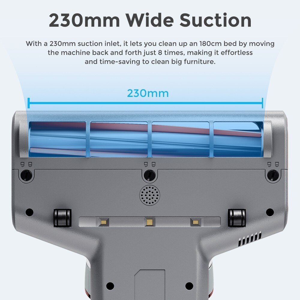 Aspirator pentru indepartarea acarienilor JIGOO S300 Pro, Aspirator pentru pat, putere 500 W, sterilizare prin caldura UV, putere de aspirare 13 kPa