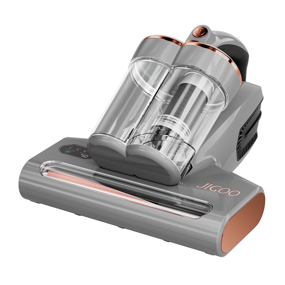 Aspirator pentru indepartarea acarienilor JIGOO S300 Pro, Aspirator pentru pat, putere 500 W, sterilizare prin caldura UV, putere de aspirare 13 kPa