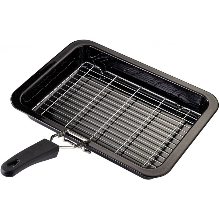 Judge Essentials Grilltálca, gránit, 35x25x5 cm, fekete/ezüst
