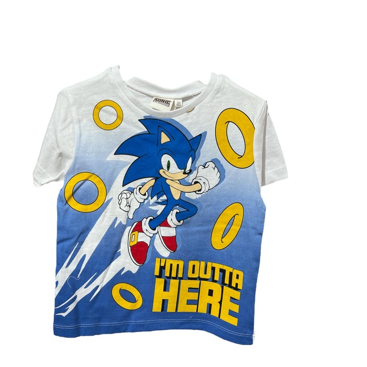 Tricou maneca scurta, pentru copii Sonic 22341, Albastru