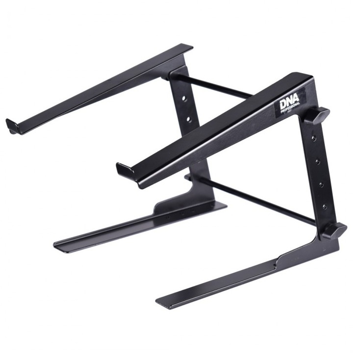 Стойка за лаптоп DNA LT1 MKII стабилна черна 24x26x22-31см