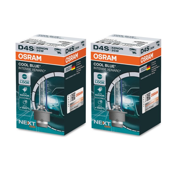 Pachet 2 Bec Xenon D4S Xenarc Osram Cool Blue Intense NextGen