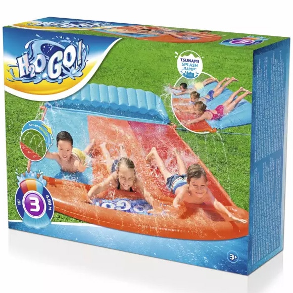 Tobogan de apa Bestway H2OGO 16'/4.88m Tsunami Splash Ramp Triple