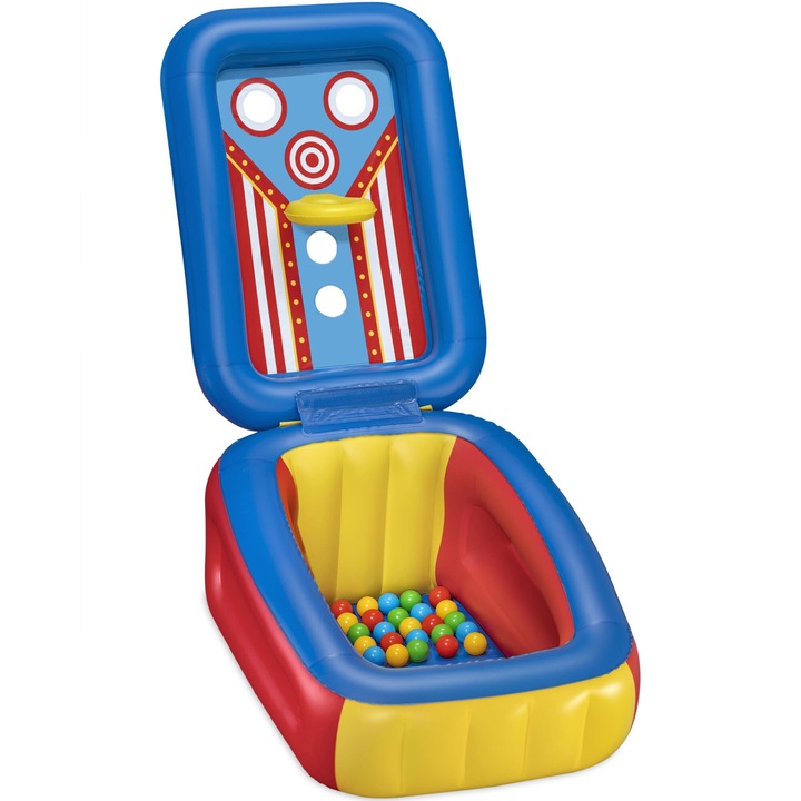 Spatiu de joaca gonflabil Bestway - Flip 'n Toss, cu 25 de bile incluse, 110 x 81 x 62 cm
