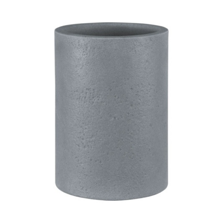 Ghiveci Flori Geli Rondo 29x29x40 Cm Gri Deschis