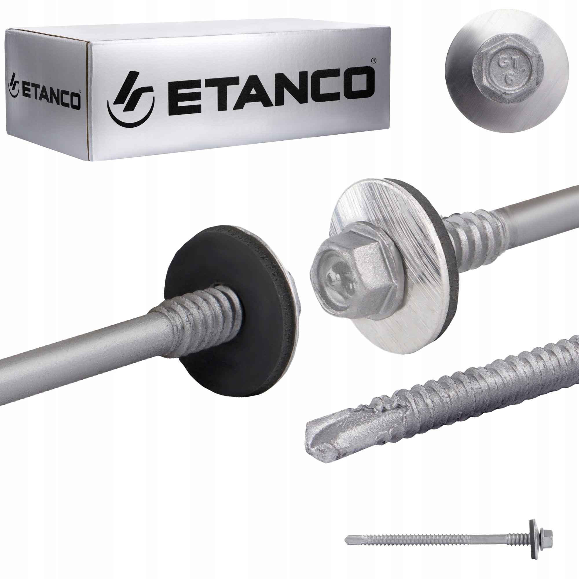 ばんさん　90-12k Set 100 Suruburi pentru panou sandwich 90 mm, galvanizate, filet
