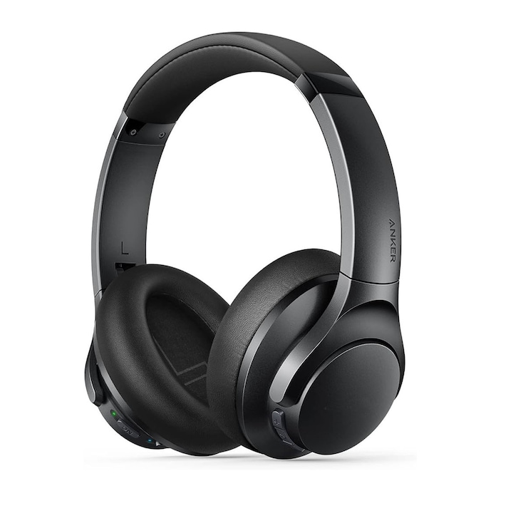 Безжични слушалки Over-The-Ear, Life Q20i, хибридно активно шумопотискане, Bluetooth 5.3 свързаност, двойна връзка, 40 часа автономност, бял