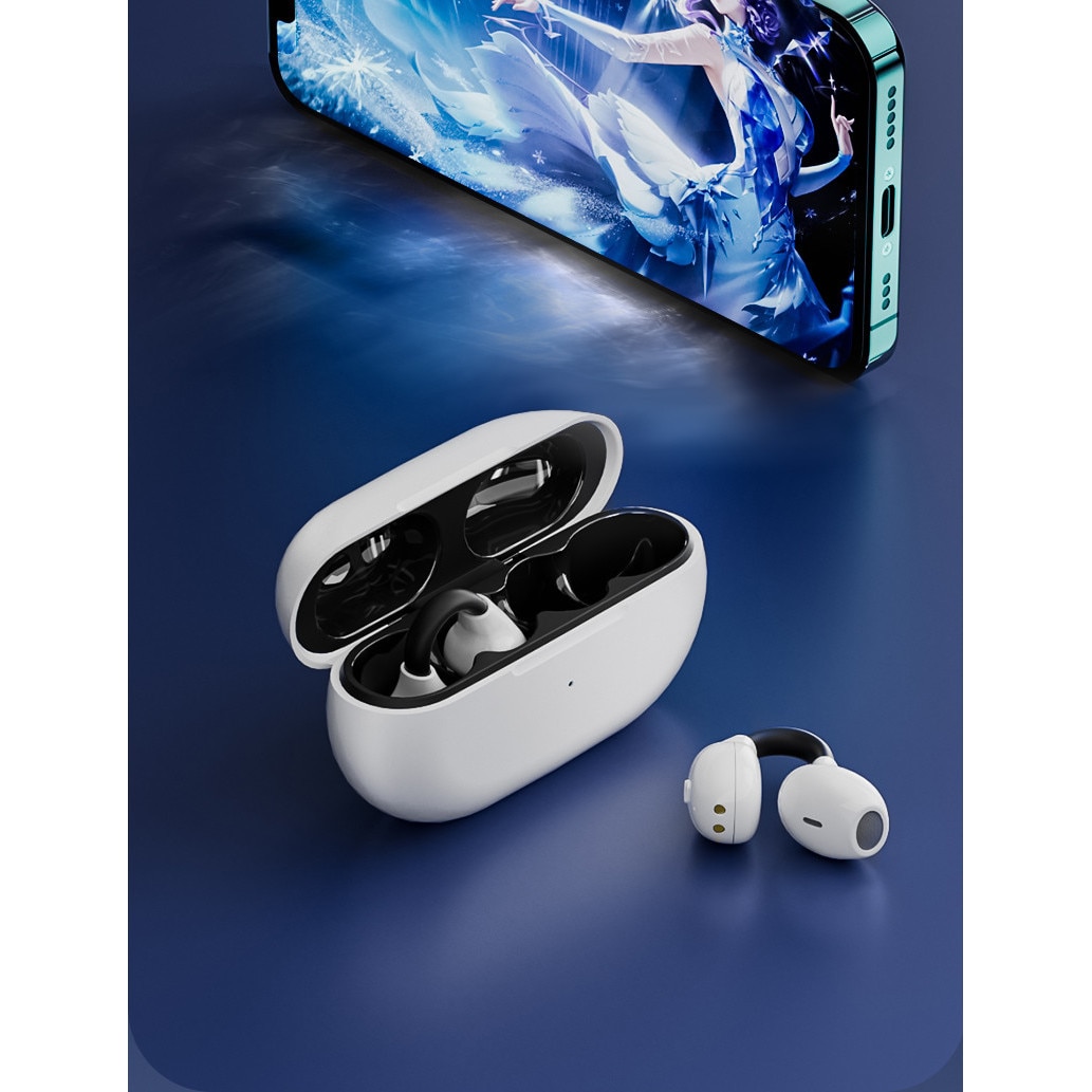 Безжични слушалки ZEEVOS MY14s, open-ear, bluetooth 5.3, истинска ...