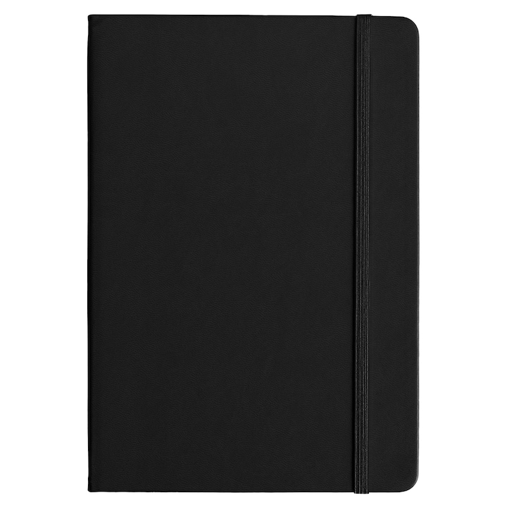 Jegyzettömb elasztikus záródással A5 fekete
