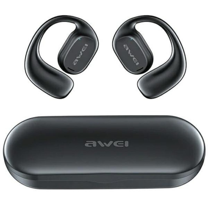 Безжични слушалки Awei T69, Bluetooth 5.2, IPX6, USB-C зареждане, черни