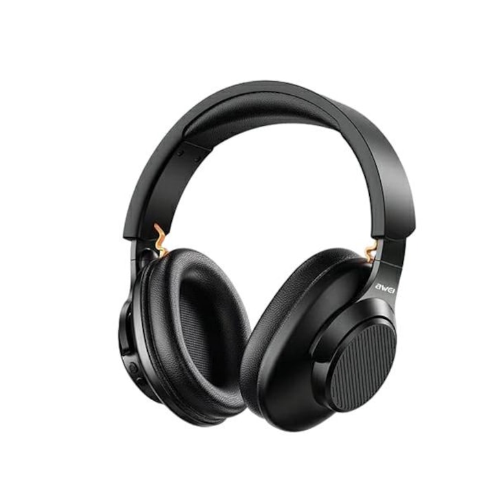 Casti Wireless, Awei, Bluetooth 5.1, 40mm membrana, 20-20000Hz, 300mAh, Negru