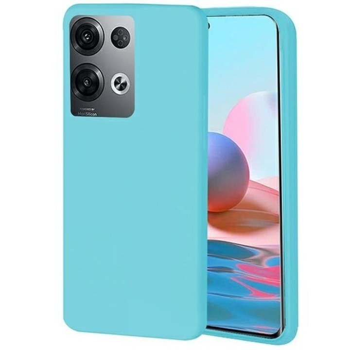 Калъф за телефон Beline Candy, TPU и силикон, син, съвместим с Oppo Reno8 Pro