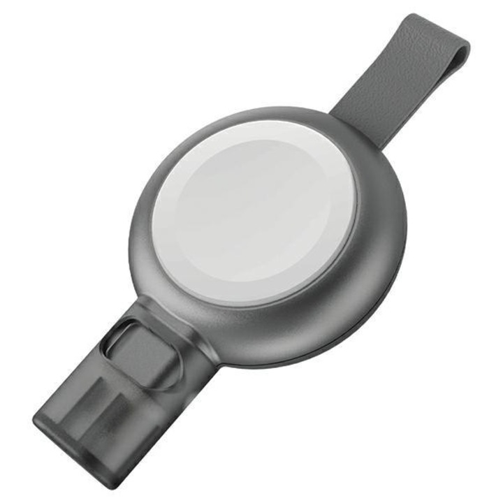 Incarcator magnetic ENERGEA WatchPod 3, incarcare rapida USB-C, compatibil Apple Watch, gri, 40x54x14mm