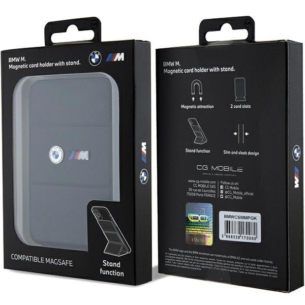Portofel magnetic pentru carduri, BMW, Piele ecologica, MgSafe, Negru