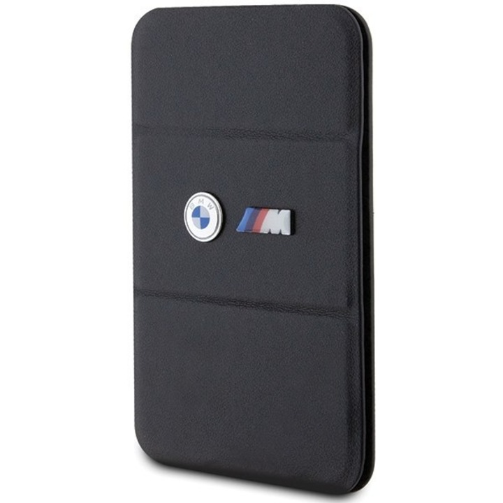 Portofel magnetic pentru carduri, BMW, Piele ecologica, MgSafe, Negru