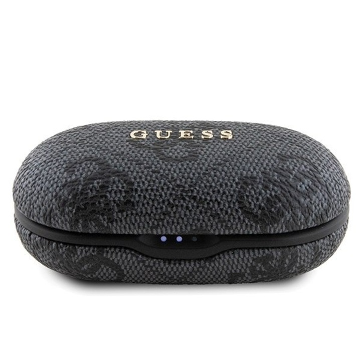 Безжични слушалки, Guess, Bluetooth 5.3, IPX5, Touch Control, 5h автономия, черни