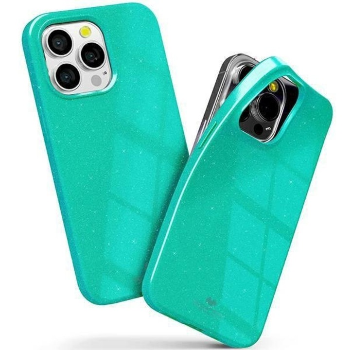 Husa telefon Mercury Jelly Case, silicon flexibil, protectie ecran, verde menta, iPhone 14/15/13 6.1"