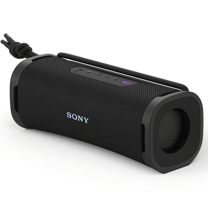 Boxa portabila Sony ULT FIELD 1, ULT Power Sound, Bluetooth 5.3, Rezistenta la apa IP67, ULT Power Sound, Autonomie 12 ore, Negru