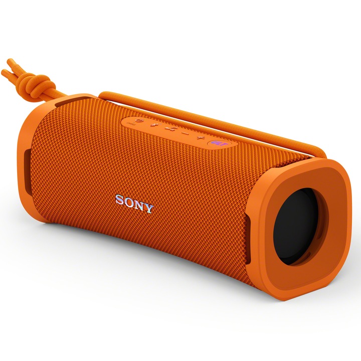 Boxa portabila Sony ULT FIELD 1, Bluetooth 5.3, Rezistenta la apa IP67, ULT Power Sound, Autonomie 12 ore, Portocaliu