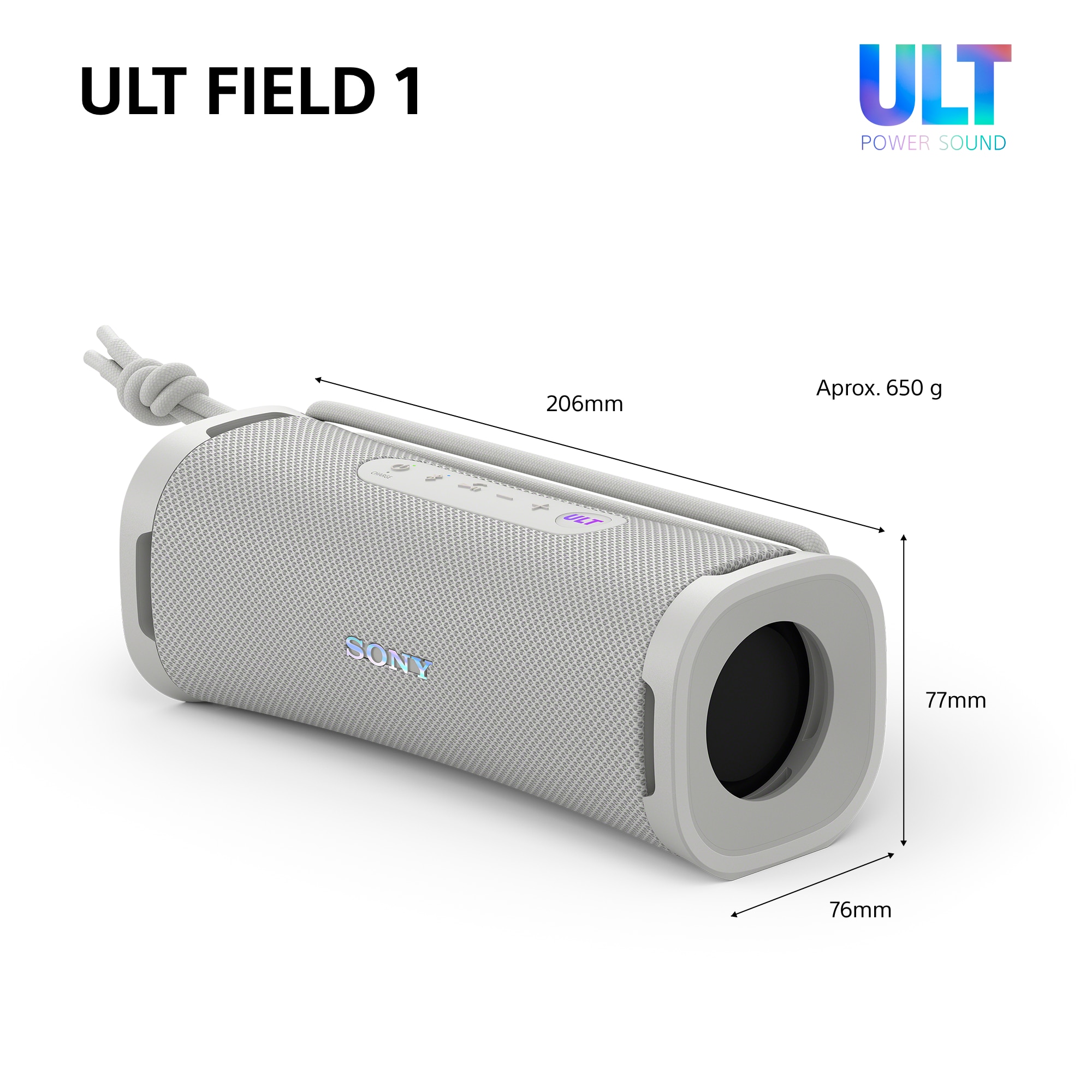 Boxa portabila Sony ULT FIELD 1, Bluetooth 5.3, Rezistenta la apa