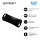 Boxa portabila Sony ULT FIELD 7, Ultimate Deep BASS, Bluetooth 5.2, Rezistenta la apa IP67, Iluminare LED, Intrare microfon, Autonomie 30 ore, Negru