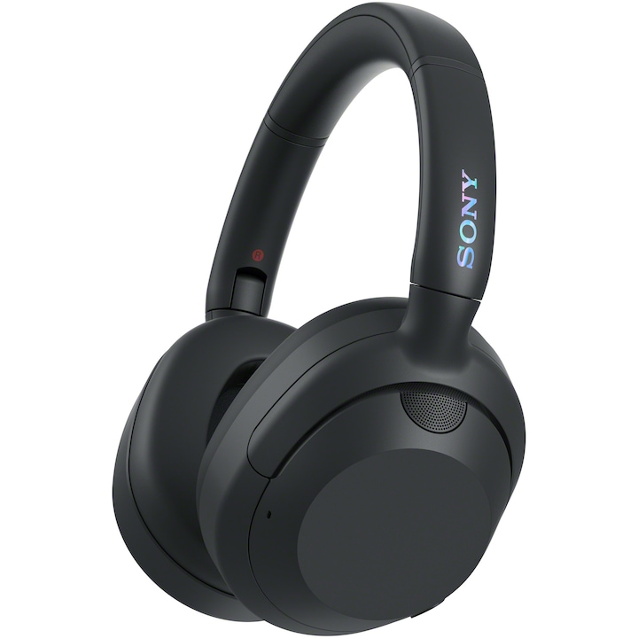 Casti Over the Ear Sony ULT WEAR, Wireless, Bluetooth, ULT Power Sound, Noise cancelling, Autonomie baterie 30 ore, Microfon, IOS si Android, Negru
