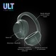 Casti Over the Ear Sony ULT WEAR, Wireless, Bluetooth, ULT Power Sound, Noise cancelling, Autonomie baterie 30 ore, Microfon, IOS si Android, Forest Gray