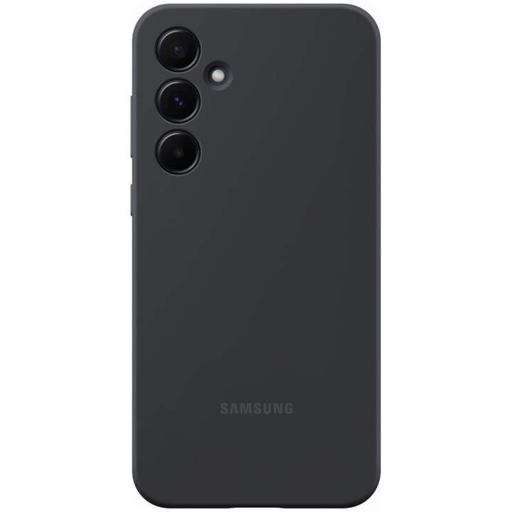 Husa de protectie Samsung Silicone Case pentru Galaxy A55 5G, Negru