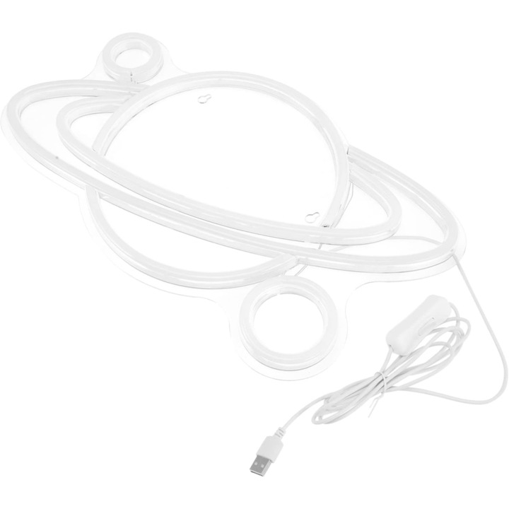 Lampa veghe copii, Sunmostar, Plastic, Alimentare USB, 17 x 30 cm, Roz