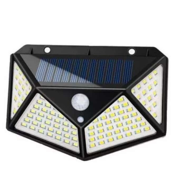 Lampa solara cu senzor de miscare, LED, cu reflector de lumini si 3 moduri de iluminare