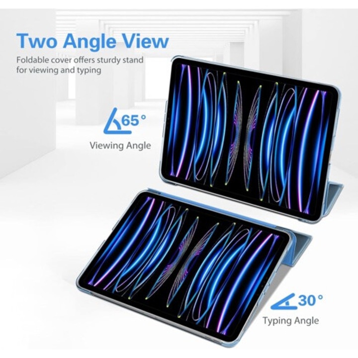 Husa protectie tableta, Pentru Apple iPad Air 3 10.5 Inch, Albastru deschis